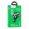 АЗУ HOCO E70 1xUSB, 1xUSB-C, 3А, PD30W, QC3.0, BT5.0, USB flash, FM, LED дисплей (черный)