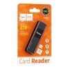 Картридер HOCO HB20 Mindful 2 in 1 USB 2.0/480Mbps, USB-А на microSD, SD (черный)