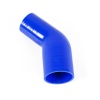 Патрубок радиатора угловой с переходом ф76мм/ф89мм Силикон