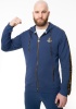 Толстовка на молнии «Лидер» цвета синего денима