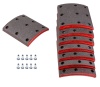 Накладка тормозная для Камаз-6520 (8накл.+закл.) Р1 короткие (MARSHALL) (6520-3501105-51)