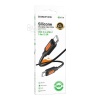 USB-C кабель BOROFONE BX114 Structure Type-C, 3А, 60W, 1м, силикон (черный)
