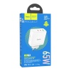 СЗУ HOCO N30 Glory 1xUSB, 2xUSB-C, 3А, PD65W, QC3.0, GaN (белый)