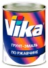 Грунт-эмаль VIKA по ржавчине Черный янтарь RAL-9005  0,9кг 