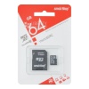 Карта памяти SmartBuy Micro SD 64Гб (class 10) (с адаптером SD)