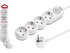 Удлинитель сетевой 1,5м. 4 роз., 3,5кВт, с/з, выкл, ПВС 3х1,5 LEIDEN ELECTRIC