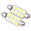 Лампочка светодиодная С5W 24V (SMD-5050) пальчиковая 8 диодов белый