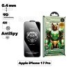 Защитное стекло HOCO A777 Plus Bear Shield для Apple iPhone 17 Pro, антишпион, 4H, черная рамка 0.4м