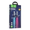 USB-C кабель HOCO U112 Shine Lightning 8-pin, 3А, PD20W, LED подсветка, 1м, PVC (серый)