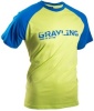 Футболка GRAYLING Sure of my win (хлопок, синий/лайм)