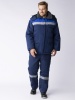 Костюм зимний Труженик-Ультра-1 СОП (тк.Смесовая,210) брюки, т.синий/васильковый