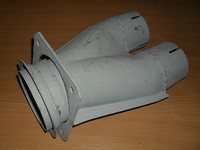 Тройник глушителя 65117 гнутый для Камаз (П)