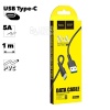 USB кабель HOCO X33 Surge Type-C, 5А, 1м, PVC (черный)