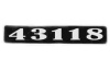 Знак боковой (НАКЛЕЙКА) для Камаз 43118 (ИКАР)