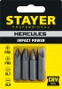 Набор бит для ударной отвертки 36мм, 4шт, STAYER Hercules