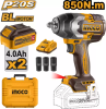 Гайковерт аккумуляторный ударный INGCO INDUSTRIAL 3/4" 20В Li-ion 1350Hm без АКБ и ЗУ