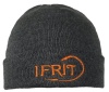 Шапка с отворотом "IFRIT RAN" (Серый меланж)