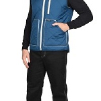 Жилет утепленный "СИРИУС-ЕВРОПА" (на подкладке флис) сине-серый