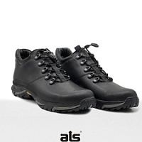 Полуботинки демисезонные ALS® D-008 на быстрой шнуровке (черный)