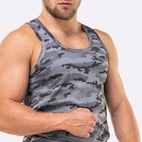 Майка "Happyfox" соты серый 