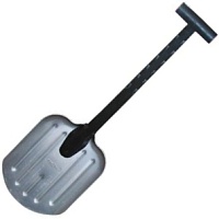 Лопата автомобильная алюминиевая 212х280х650-815мм, телескопический черенок Denzel