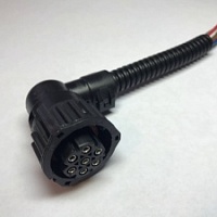 Разъем фонаря для Камаз "Байонет" 7 конт. угловой